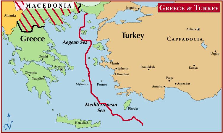 map of turkey in english