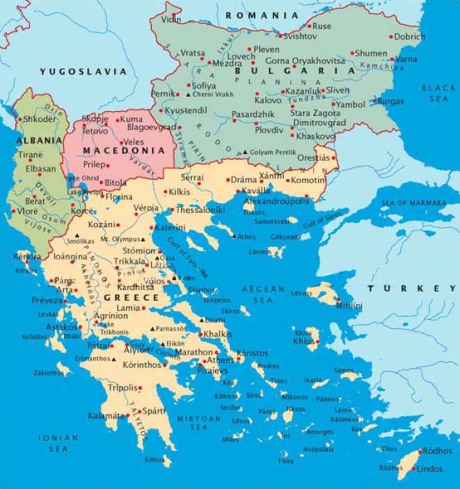 Yunanistan haritası